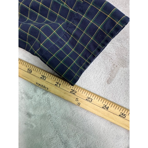 Ralph Lauren Blake Plaid Button Down Shirt Mens L Long Sleeve Cotton Green Navy - Picture 7 of 11